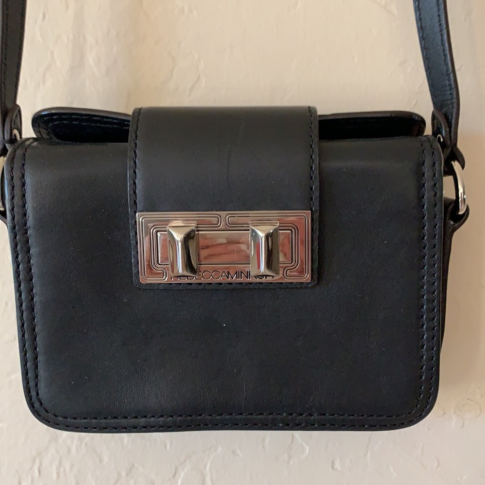 Rebecca Minkoff NWOT black genuine leather shoulder/crossbody mini purse - Picture 3 of 4
